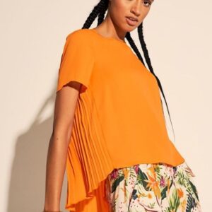CAMICIA CON PLISSE' DIETRO  XS-XL C.C.52
