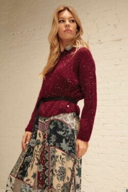 MAGLIA MOHAIR CON BOTTONI DIETRO S/M-M/L C.C.3