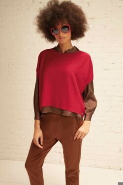 PONCHO IN VISCOSA  S/M-M/L C.C.4