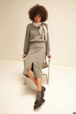 MAGLIA GIROCOLLO CON BORDO ALTO MISTO LANA  S/M-M/L C.C.5