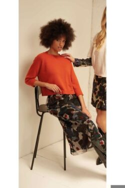 MAGLIA SCATOLETTA CON TASCA MISTO LANA  S/M-M/L C.C.5