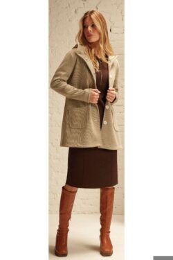 MONTGOMERY TESSUTO ACCOPPIATO DIAGONALE /PIED POUL XS-XL C.C.NERO-CREMA