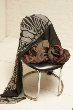 SCIARPA 3 VELI DISEGNO SAFARI unica C.C.70