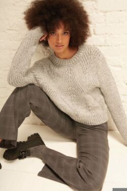 MAGLIA COLLO CIAMBELLA CON MIX DISEGNI S-M-L C.C.51