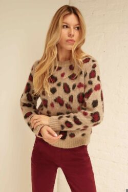 MAGLIA GIROCOLLO GARZATO MACULATO  S-M-L C.C.UNICA