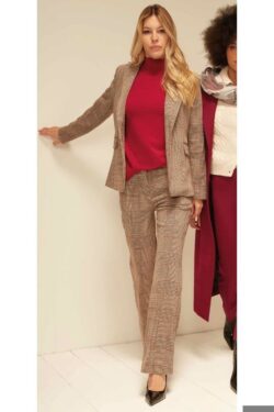 CHECKED KNITTED JACKET XS-XL ONE SIZE