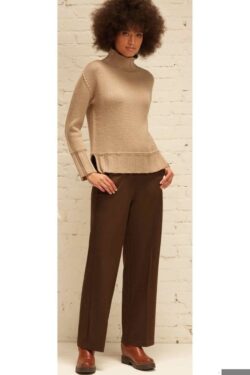 PANTALONE AMPIO TESSUTO DIAGONALE XS-XL C.C.55