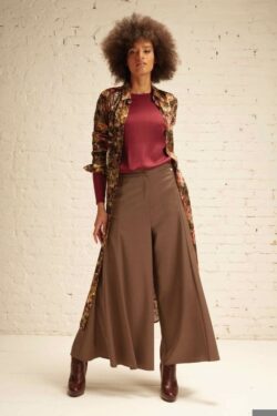 GONNA PANTALONE AMPIO TESSUTO FLANELLA XS-XL C.C.56