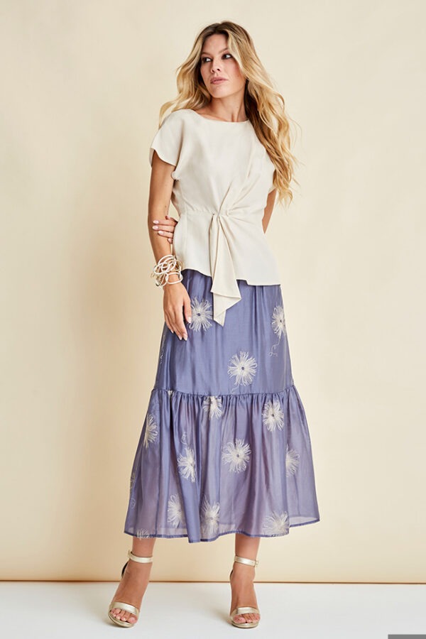 CASACCA NODO DAVANTI TENCEL LINO