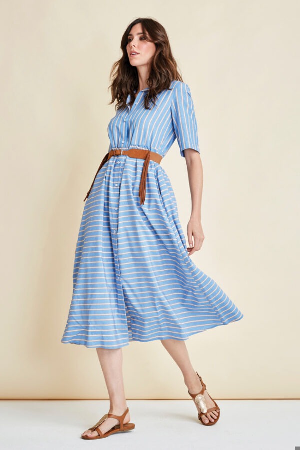 CHEMISIER  TESSUTO RIGATO 3 COLORI