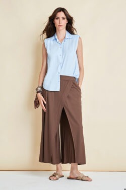 PANTALONE CON PORTAFOGLIO IN VISCOSA NYLON