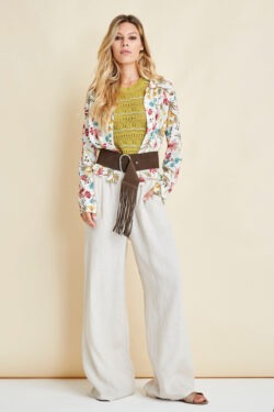 PANTALONE AMPIO IN LINO