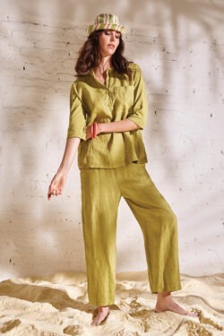 PANTALONE CAROTA IN LINO