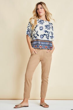 MAGLIA STAMPA FIORI E PANNELLO IN VISCOSA