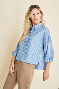 PANTALONE SIGARETTA IN COTONE ELASTAN