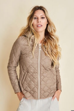 GIACCA OVATTA TRAPUNTATA CON ZIP