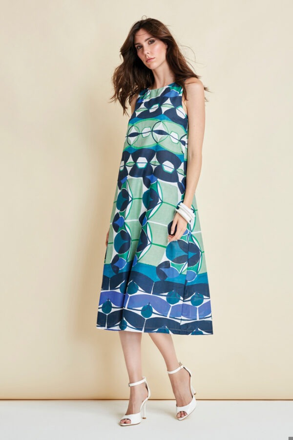 ABITO CANOTTA FANTASIA IN COTONE