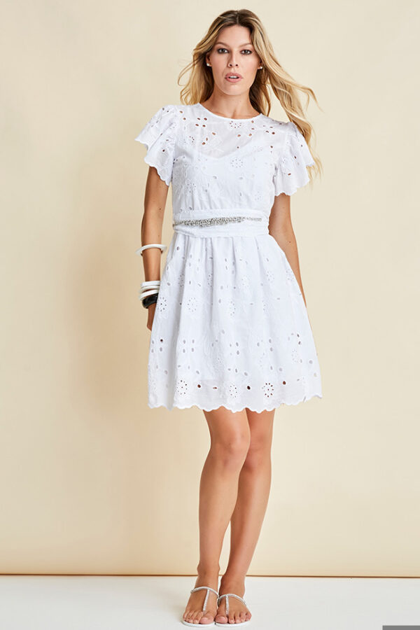 ABITO SAN GALLO CORTO E CINTURA STRASS