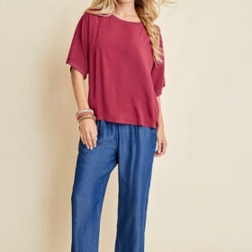 MAGLIA MANICA RAGLAN IN VISCOSA