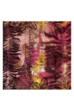 STOLA DISEGNO FOGLIE