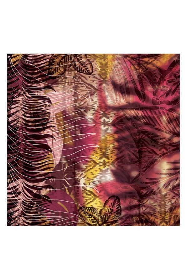 STOLA DISEGNO FOGLIE