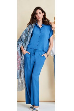 PANTALONE TRAVEL CON ELASTICO VITA IN VISCOSA UNITA