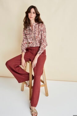 CAMICIA SCOLLO GURU IN MUSSOLA FANTASIA