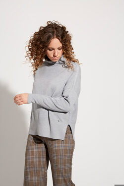 COLLO CRATERE LINEA OVER IN VISCOSA CON SPALLA SCESA S/M, M/L C.C.38