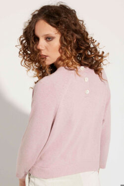 GIROCOLLO CORTO CON TASCHINO DAVANTI IN MISTO CACHEMIRE S/M, M/L C.C.39