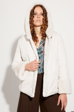 GIACCA ECOPELLICCIA E NYLON REVERSIBILE   40-52 C.C.13 bis