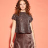 VELVET KNIT WITH SEQUINS XS-XL C.C.33