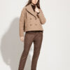SPODNIE MARCHEWKOWE Z TKANINY GLEN CHECK XS-XL C.C.34