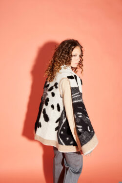 GILET MISTO LANA FANTASIA  UNICA C.C.UNIQUE
