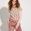 PONCHO IN SPECKLED PATTERNED YARN S-M-L C.C.44