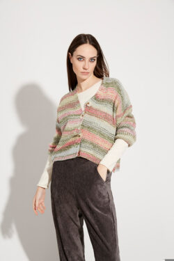 CARDIGAN FILATO STAMPATO  S-M-L C.C.46