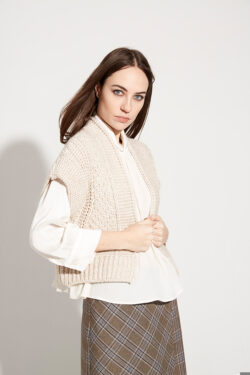 CARDIGAN DISEGNI RILIEVO  S-M-L C.C.48