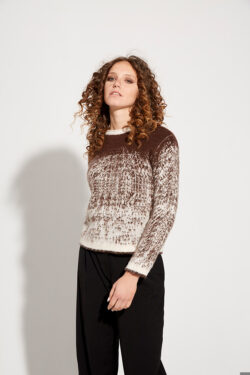 MAGLIA GIROCOLLO  CON DEGRADE' GARZATO  S-M-L C.C.53