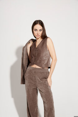 GILET IN BENGALINA CINIGLIA XS-XL C.C.11