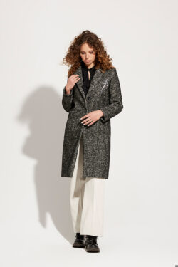CAPPOTTO REVER TESSUTO RESCA CON APPLICAZIONE  XS-XL C.C.UNIQUE