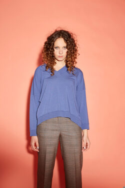 SCOLLO A V IN VISCOSA  S-XL C.C.26