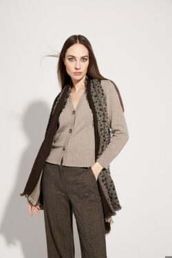 CARDIGAN IN MISTO LANA CON BOTTONI S-XL C.C.27